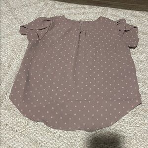 SHEIN Mauve Short Sleeve Blouse